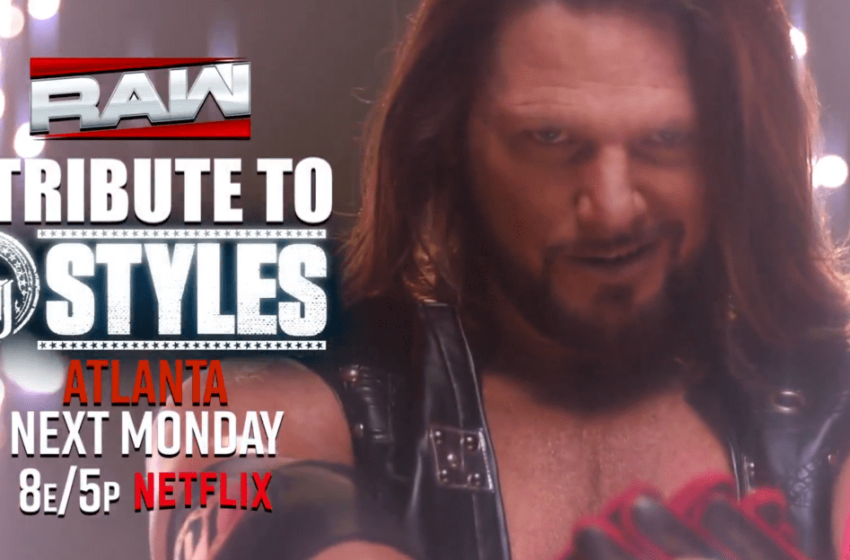  WWE will pay tribute to AJ Styles on Raw next week