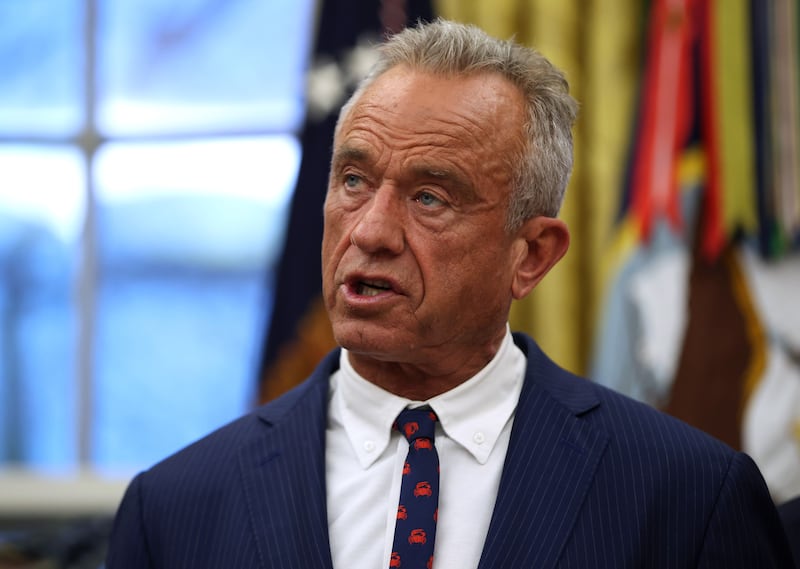 U.S. Secretary of Health and Human Services Robert F. Kennedy Jr. speaks in the Oval Office at the White House on January 29, 2026 in Washington, DC.