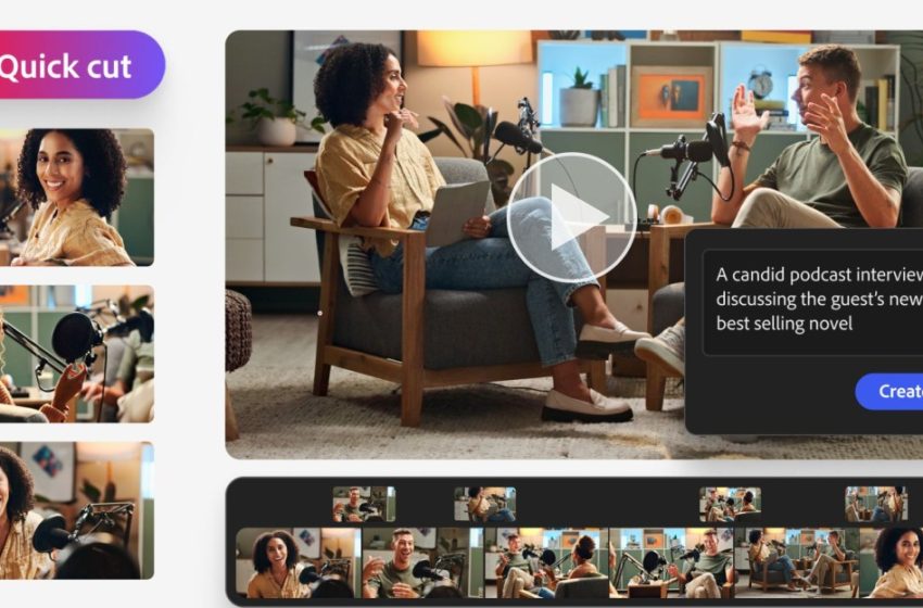  Adobe’s new AI video editing tool stitches clips into a first draft