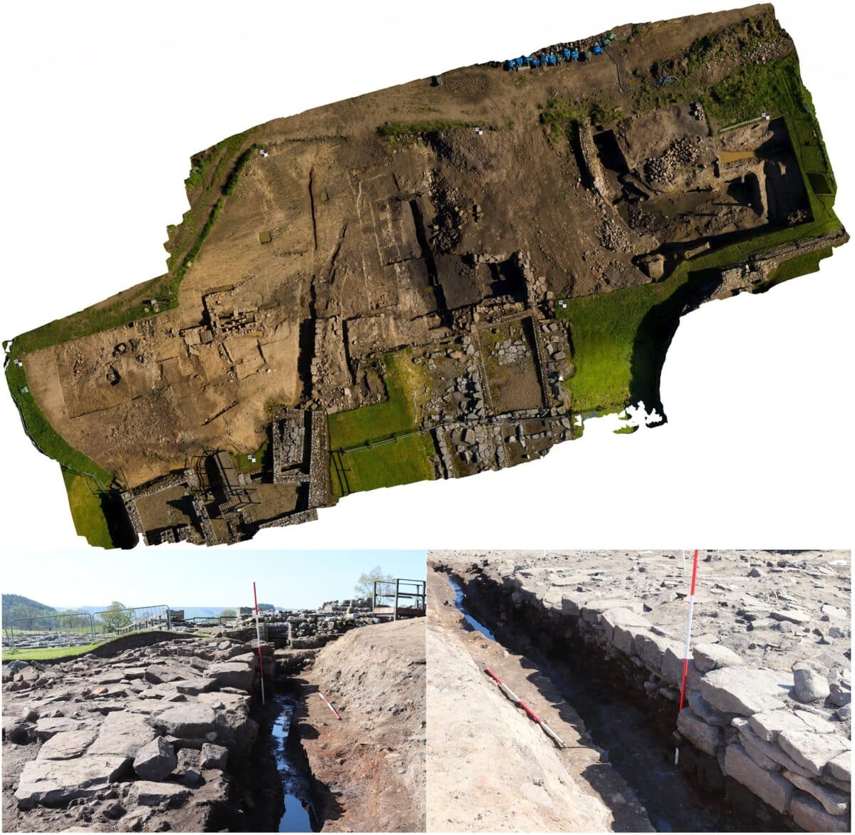 Aerial View Of The Latrine Drain