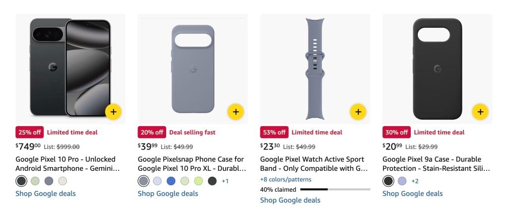 A screenshot of a phone case and watch