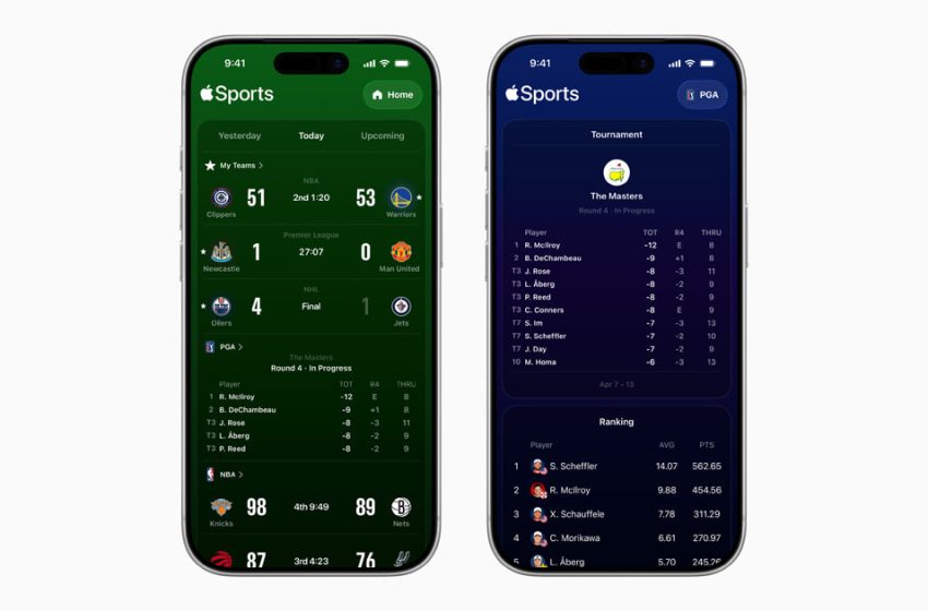  Apple Sports adds golf to its lineup