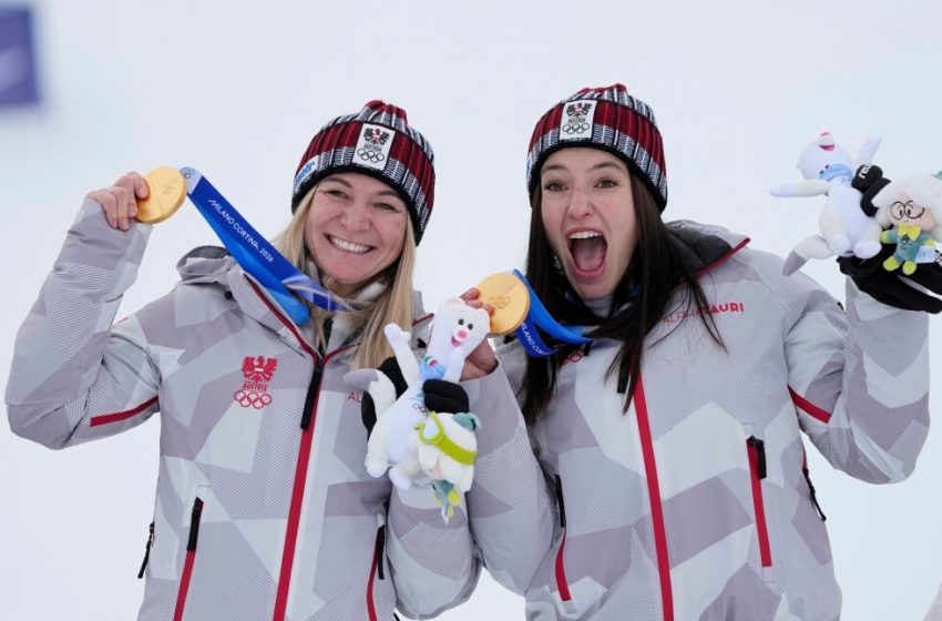  Ariane Raedler and Katharina Huber win team combined at Olympics