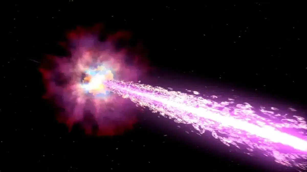 Artist's Impression Of A Gamma Ray Burst