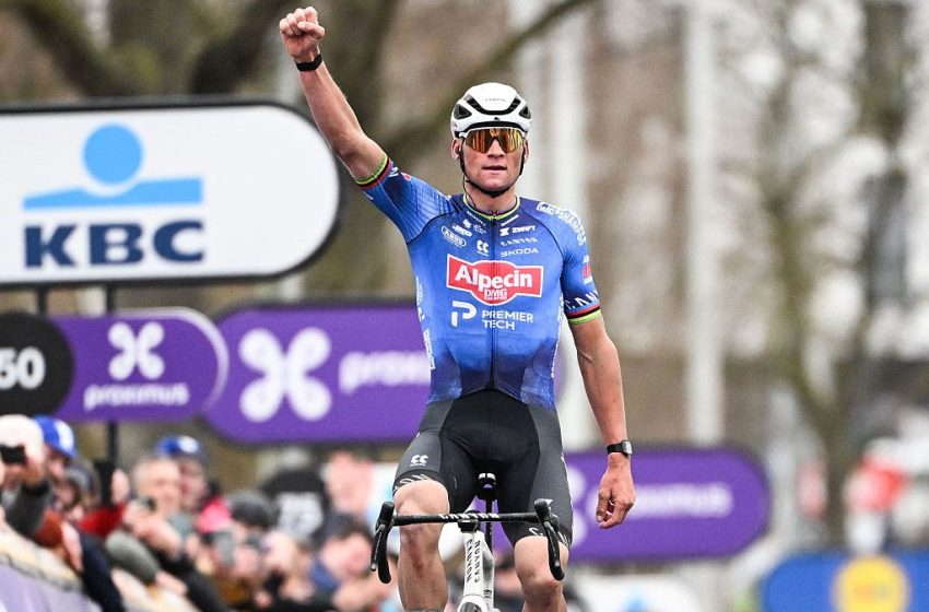  As it happened: Solo attack claims victory at incident-filled men’s Omloop Het Nieuwsblad