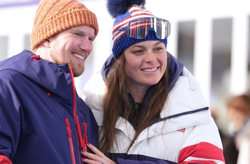  At the Olympics, skier Breezy Johnson won a gold medal — and an engagement ring, too : NPR