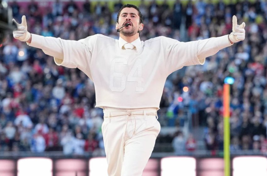  Bad Bunny Super Bowl Halftime Show Brings in 128 Million Viewers