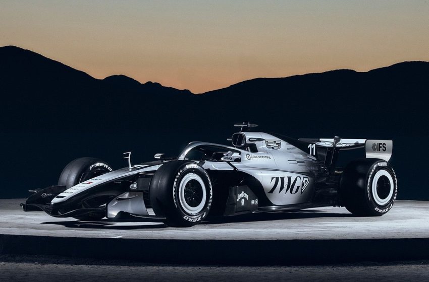  Cadillac reveals two-sided 2026 F1 livery