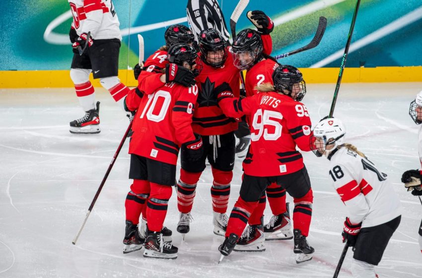  Canada women’s hockey team advances to Olympic gold medal game as Poulin makes history