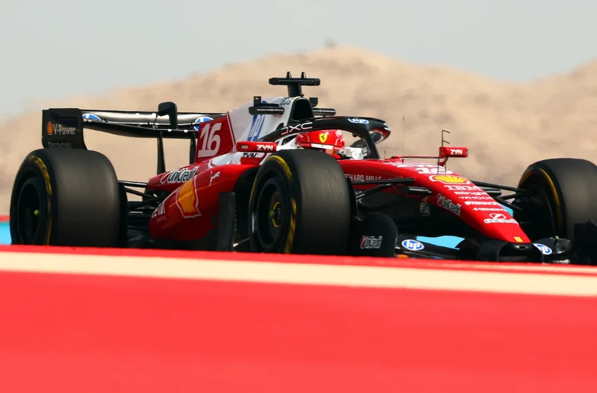  Charles Leclerc sets the morning pace on second day of Bahrain pre-season test