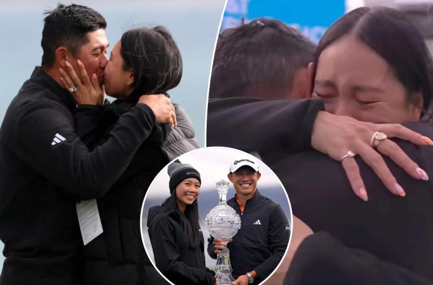  Collin Morikawa’s wife brought to tears after Pebble Beach Pro-am win