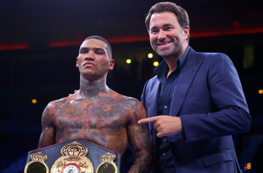  Conor Benn leaves Matchroom, Eddie Hearn to sign with Zuffa Boxing