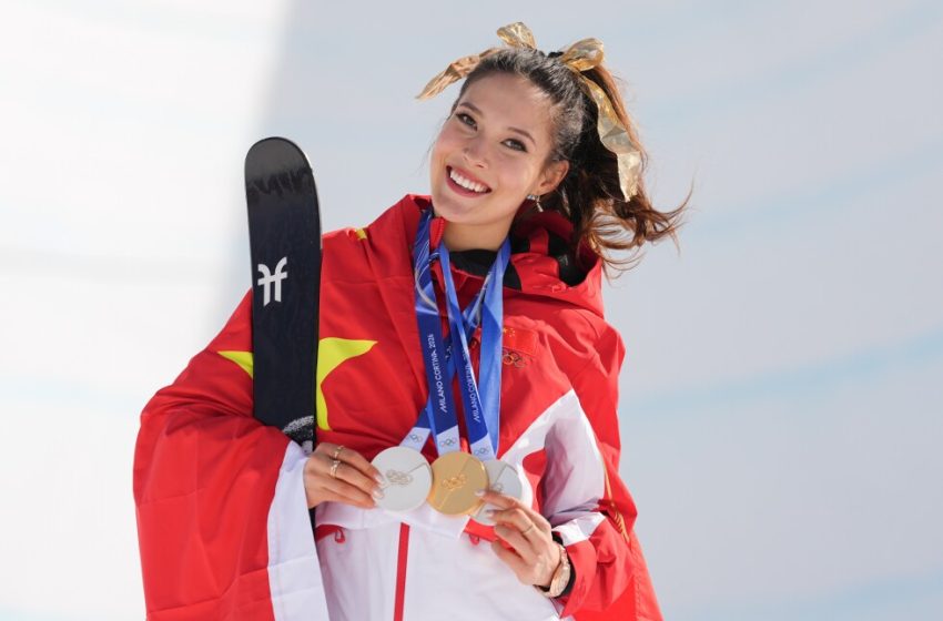  Eileen Gu defends ski halfpipe gold, makes it six medals in six Olympic events over her career