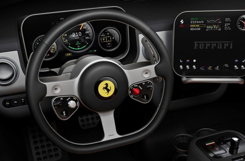  Electric Ferrari Luce’s Interior Revealed: When Apple Meets Ferrari