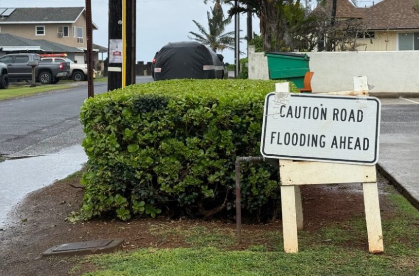  UPDATE: Flood watch extended through tonight for Kaua‘i, Ni‘ihau as unstable weather conditions persist : Kauai Now
