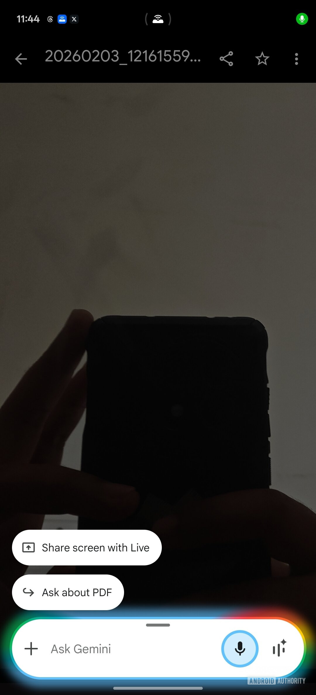 Gemini Ask about PDF Current UI