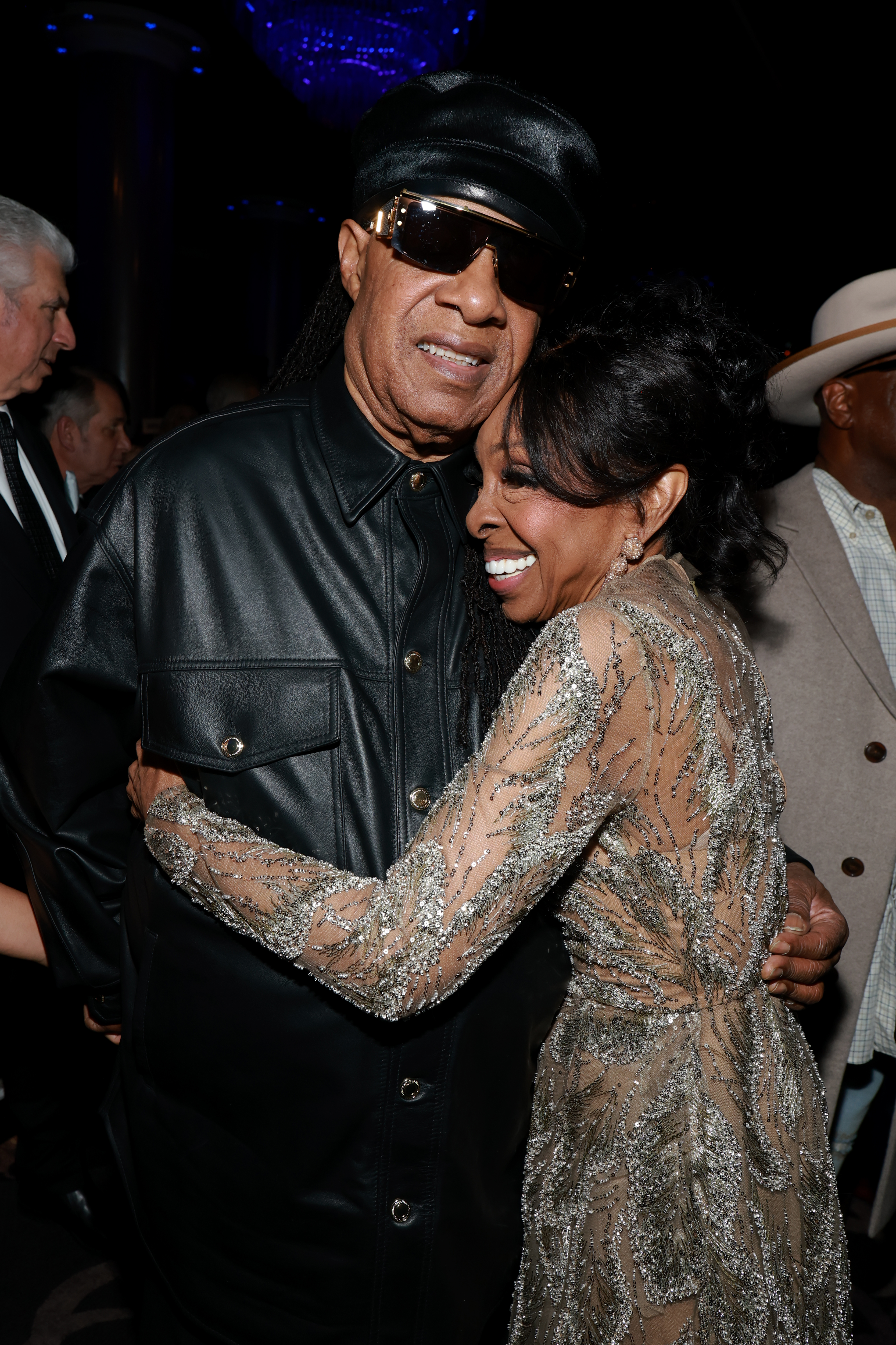 Stevie Wonder and Gladys Knight attends the 68th GRAMMY Awards Pre-GRAMMY Gala 