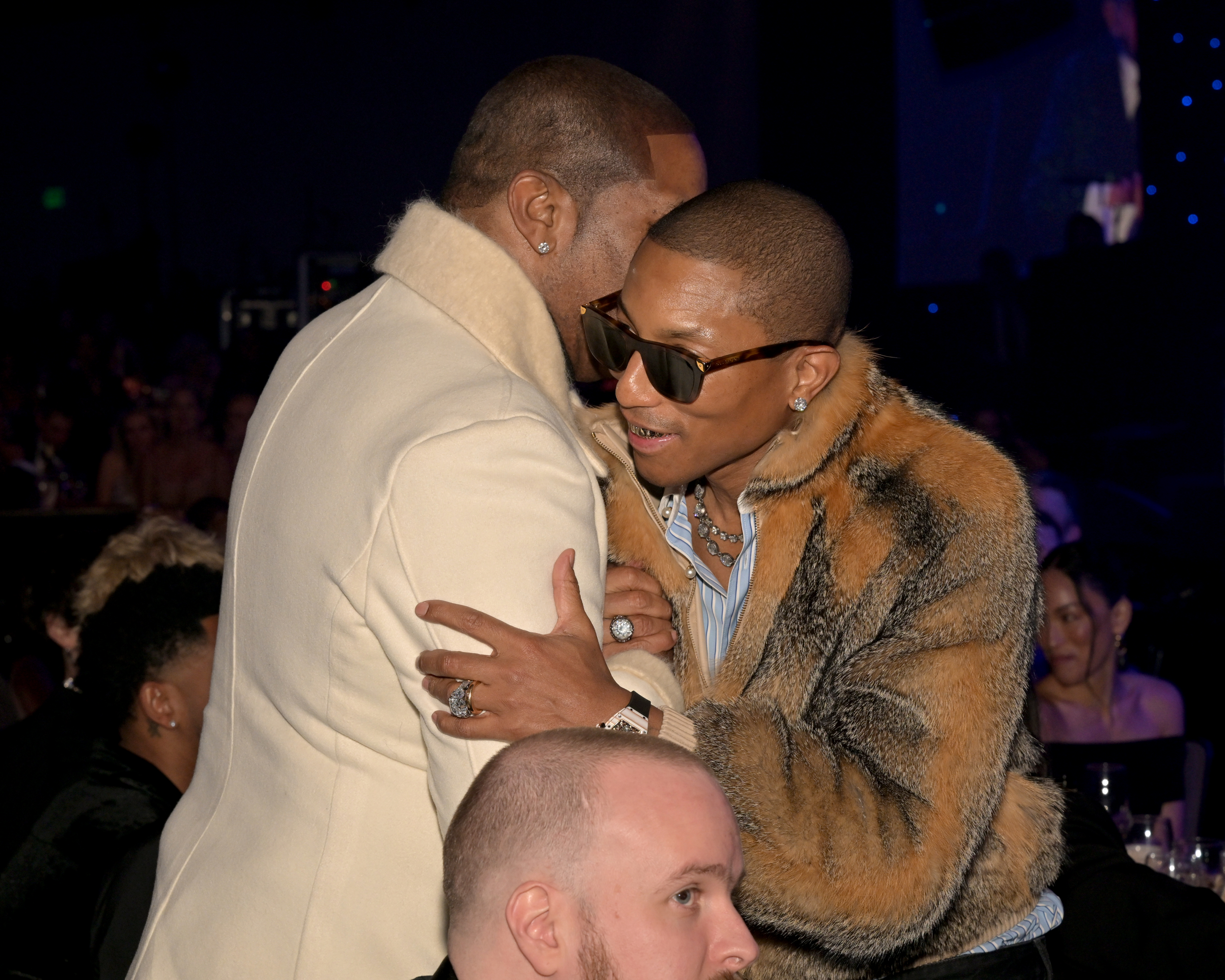 Busta Rhymes and Pharrell Williams attends the 68th GRAMMY Awards Pre-GRAMMY Gala 