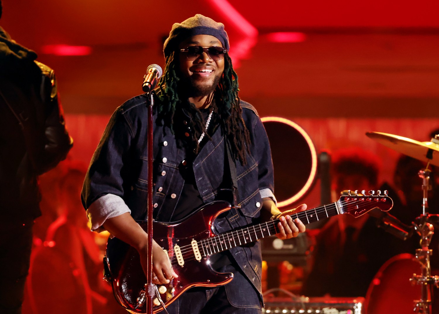 Leon Thomas performs during the 68th Grammy Awards at Crypto.com Arena in Los Angeles on Feb. 1, 2026.