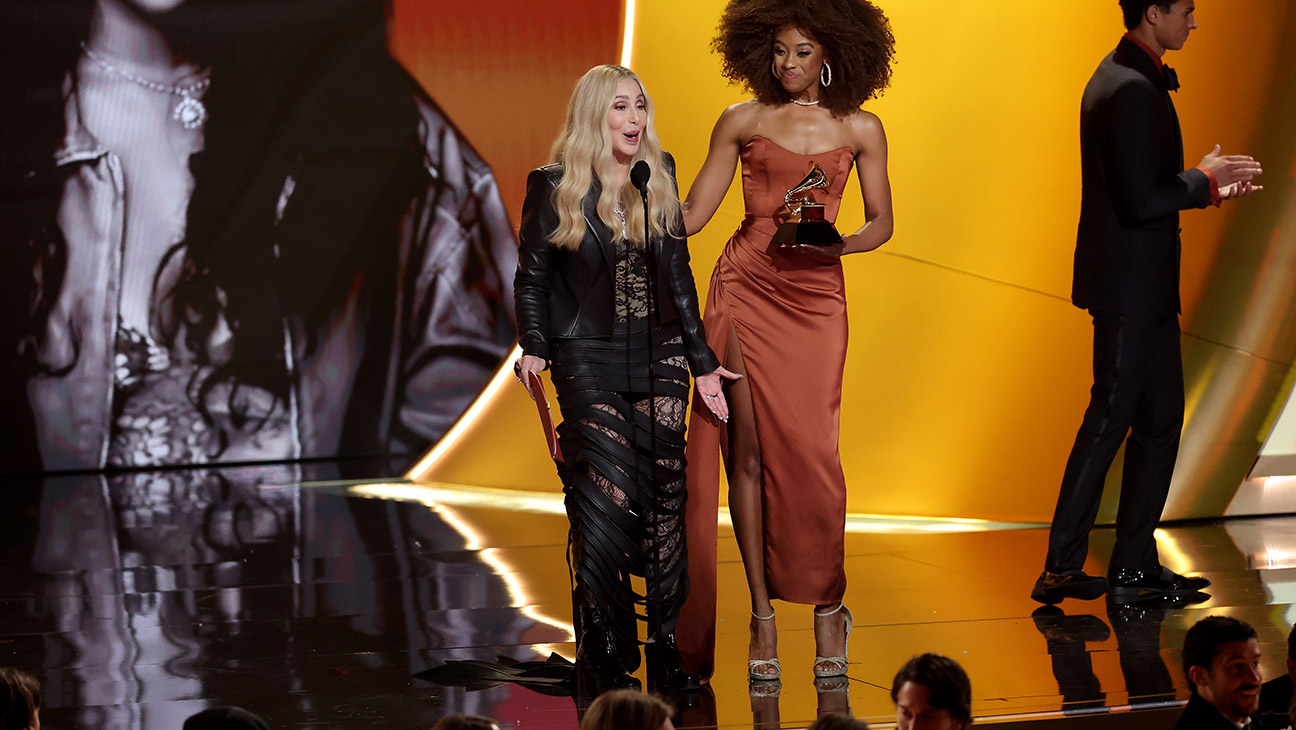 Cher speaks onstage during the 68th GRAMMY Awards at Crypto.com Arena on February 01, 2026 in Los Angeles, California.