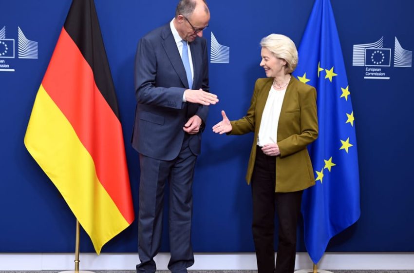  Von der Leyen and Merz clash over future of EU’s core climate law  – POLITICO