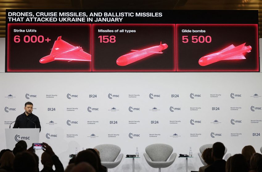  Territorial concessions by Ukraine won’t bring peace, Zelensky says in Munich