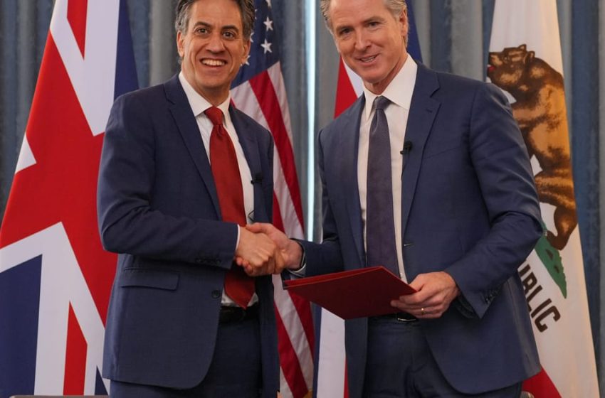  Newsom signs California-UK clean energy pact – POLITICO