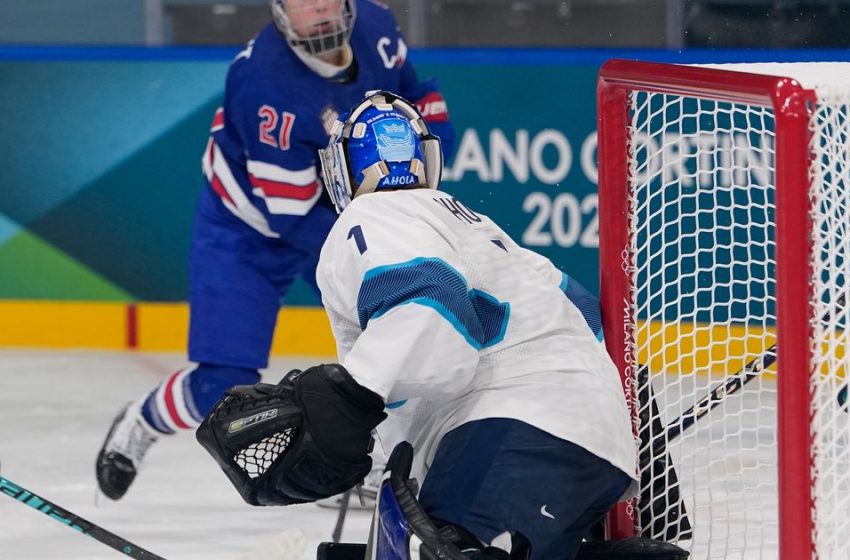  Hilary Knight ties US Olympic goal record in 5-0 win over Finland team coming off stomach virus :: WRAL.com