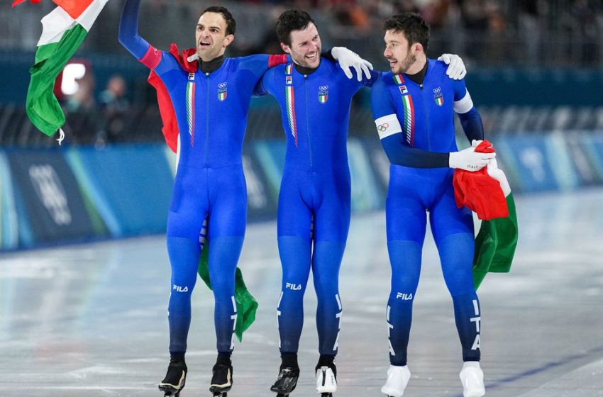  Italy Taunts U.S. In Oh-So-Familiar Style After Winning Speedskating Team Event