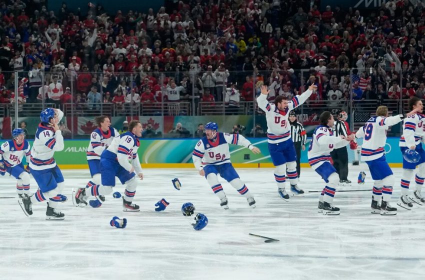  Jack Hughes scores in overtime as US beats Canada for first Olympic gold since 1980