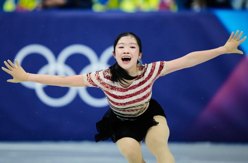  Japan’s Ami Nakai leads as US skaters struggle in Olympic short program