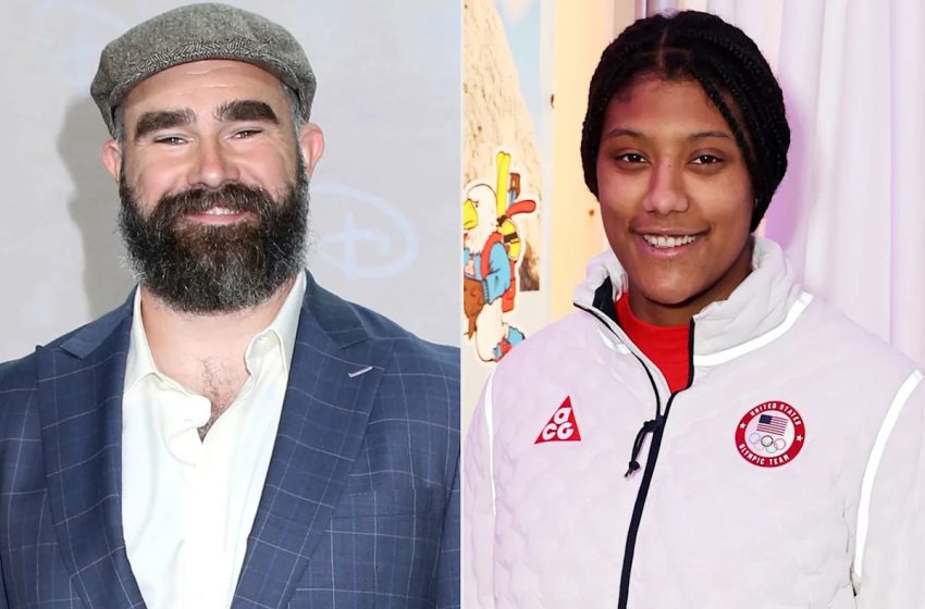 Jason Kelce Reacts to Laila Edwards Claiming She’s the ‘Best Athlete to Come Out of Cleveland Heights’ After Winning Gold