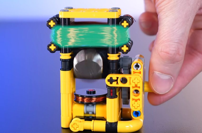  YouTuber’s homemade electric motor from LEGO bricks spins at 4,000 rpm