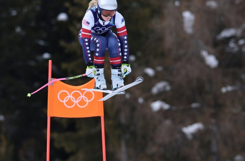  Lindsey Vonn Olympic downhill ACL : NPR