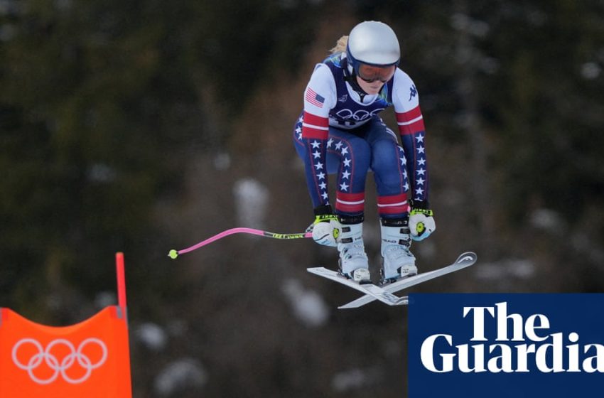  Lindsey Vonn, skiing with ruptured ACL, takes crucial step in downhill medal bid | Lindsey Vonn