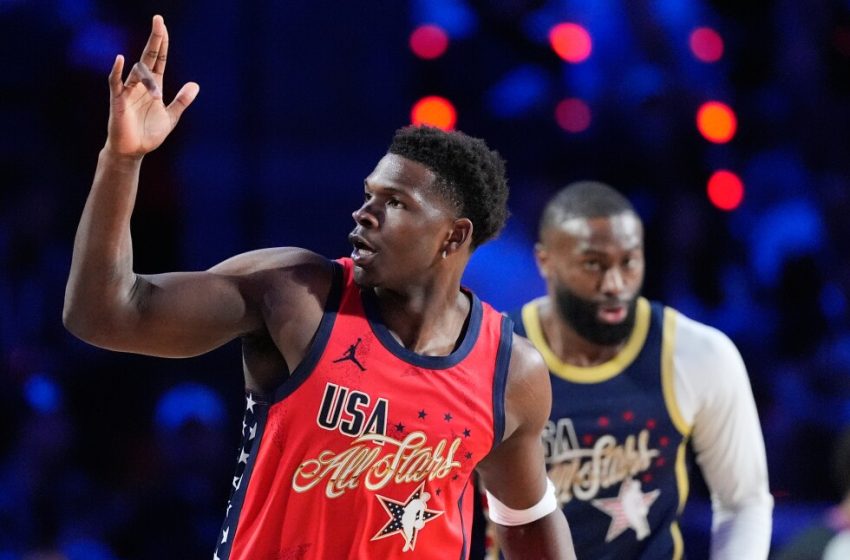  MVP Anthony Edwards leads his team to NBA All-Star Game victory