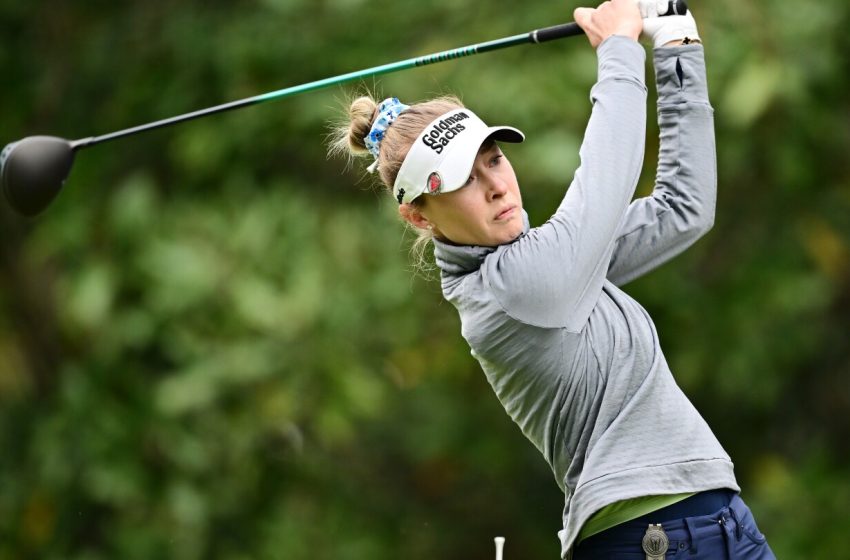  Nelly Korda takes lead at TOC; winds suspend third-round play