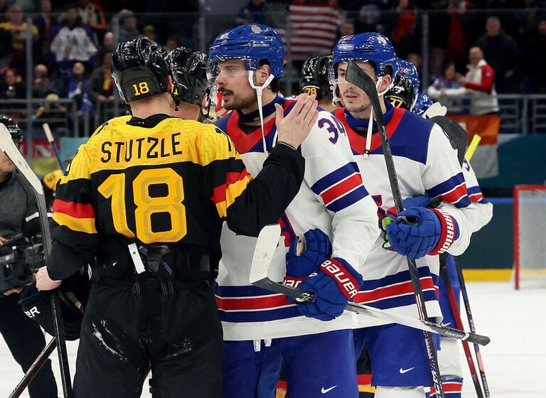  Olympic men’s hockey playoff field set as U.S. routs Germany