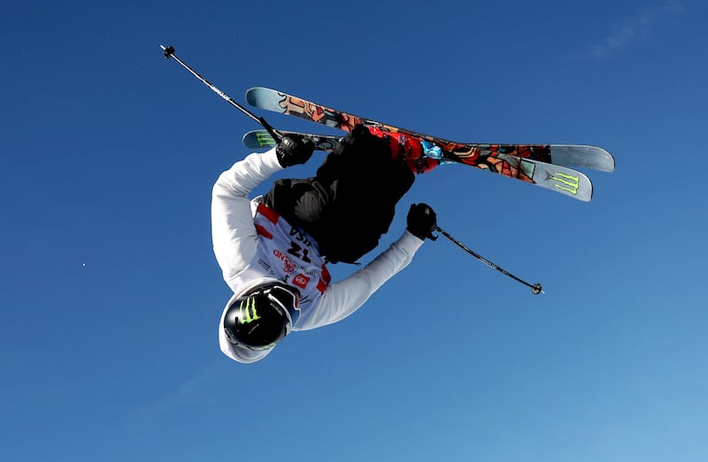 Gus Kenworthy of Team Great Britain competes in the first run of the Aspen Snowmass Men's Freeski Halfpipe Finals during the Toyota US Grand Prix 2026 on January 10, 2026.