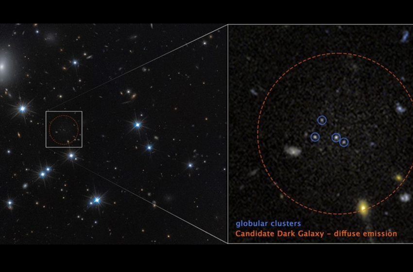  Hubble telescope discovers rare galaxy that is 99% dark matter