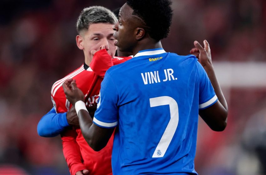  Report: Prestianni Gives Evidence in UEFA Probe Into Alleged Abuse of Vinícius Jr