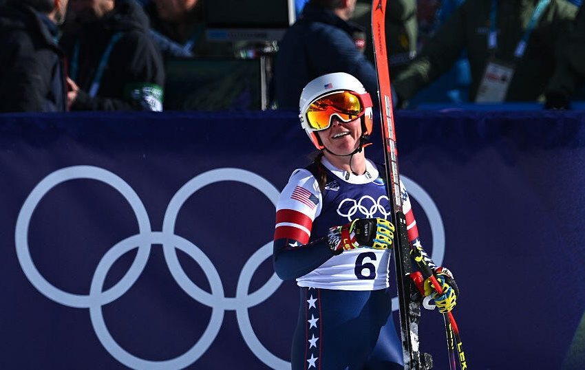  Skier Breezy Johnson wins Team USA’s first gold medal of Milano Cortina Games in women’s downhill race where Lindsey Vonn crashed