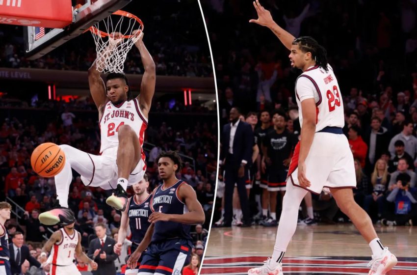  St. John’s rolls past No. 3 UConn for statement Big East win