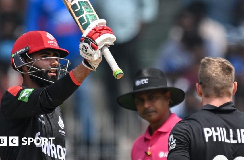  T20 World Cup: Canada’s Yuvraj Samra becomes first associate player to make century and youngest in history as New Zealand win to reach Super 8s