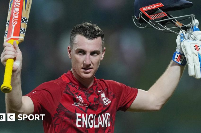  T20 World Cup: Harry Brook leads England into semi-finals with stunning century in win over Pakistan