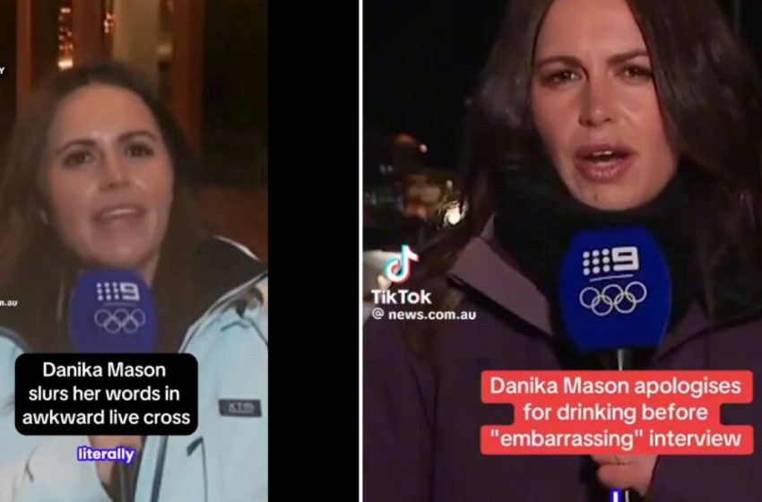  TV reporter Danika Mason gets into boozy on-air Olympic drama