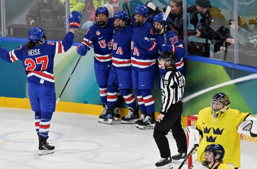  The U.S. women’s hockey team will play for Olympic gold medal : NPR