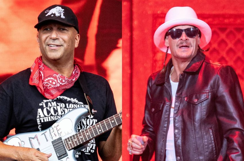  Tom Morello mocks clip of Kid Rock performing to sparse audience at ‘All-American Halftime Show’
