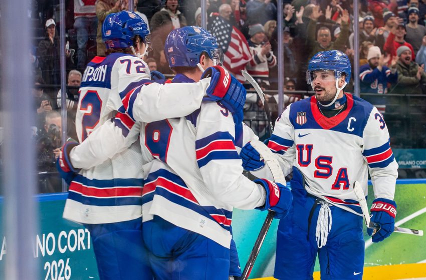  U.S. men’s hockey puts on a clinic in Olympic opener over Latvia