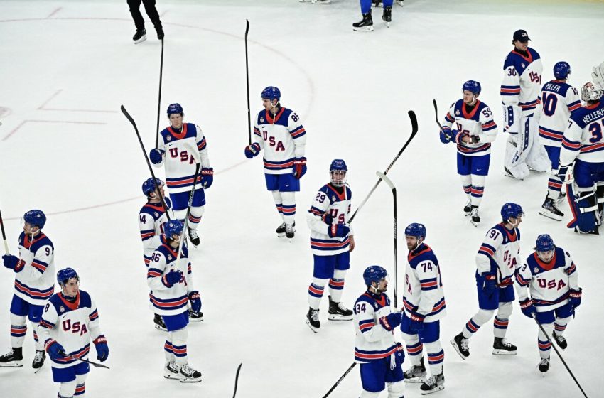  U.S. men’s hockey team to beats Slovakia for a spot in an Olympic gold medal match : NPR